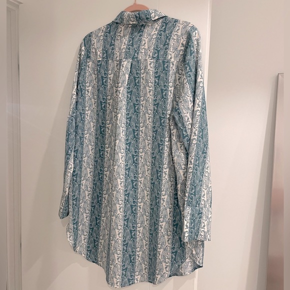 Sailor Printed Button Down Tunic - Jade - Picture 4 of 4